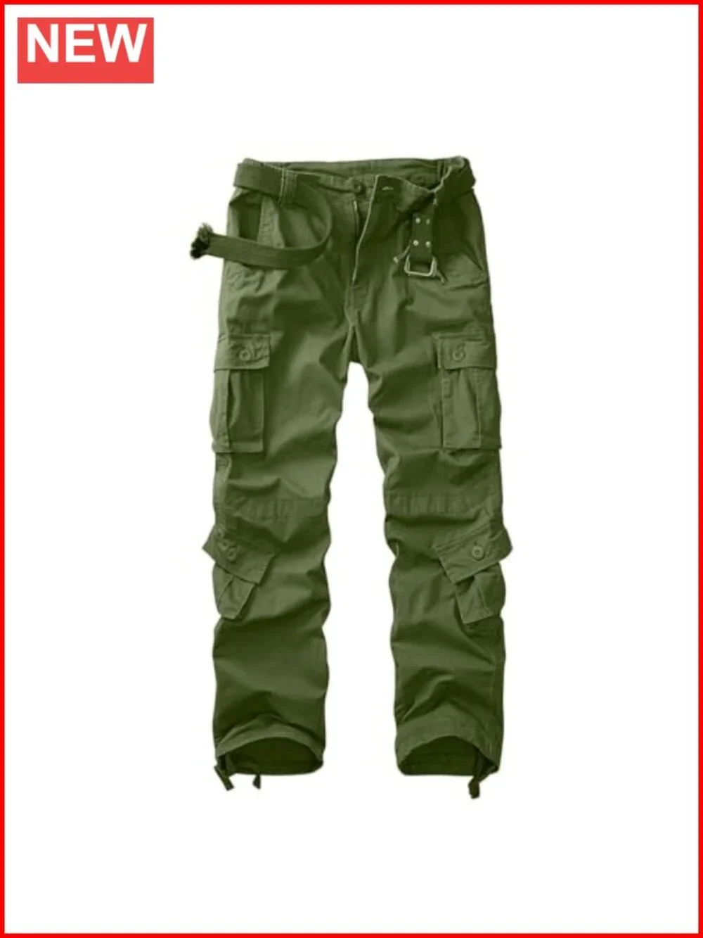 Cotton Stretch Cargo Pants Women Baggy Tactical Trousers 9 Pockets Y2K Work